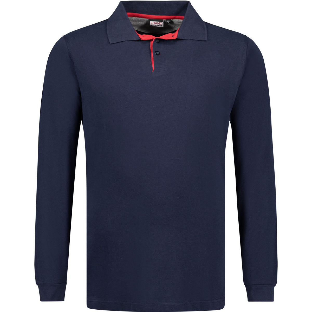 Adamo Polo-Sweatshirt mit Kragen und Knopfleiste "Peter"