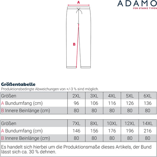 Adamo Regenhose Outdoor Hose XXL bis 14XL