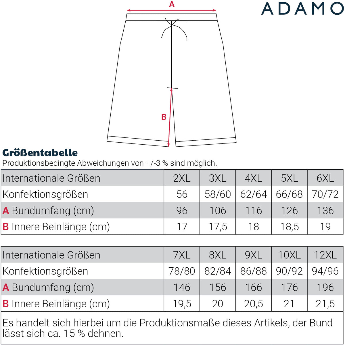 Adamo Arbeitshose Outdoor-Short XXL bis 12XL "Tim"