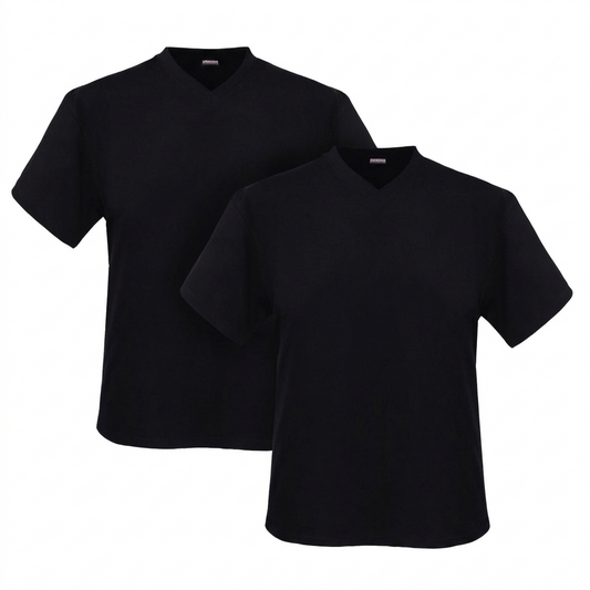 DOPPELPACK Adamo T-Shirt V-Ausschnitt XXL bis 12XL