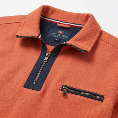 Greystone Troyer Sweatshirt SONDERANGEBOT 4XL Orange