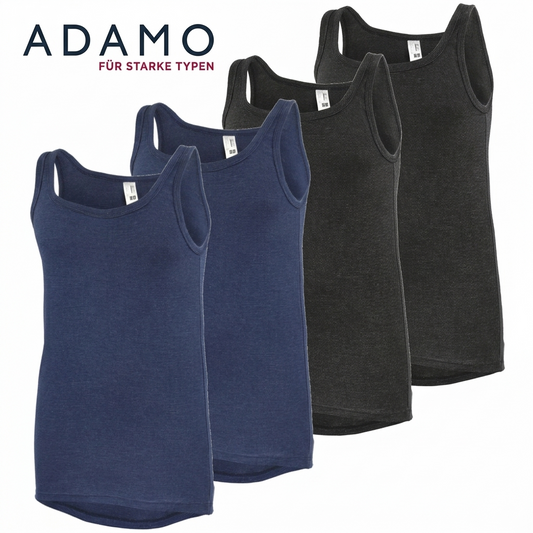 Adamo 2x Unterhemd Thermo Achselshirt Muskelshirt XXL bis 8XL