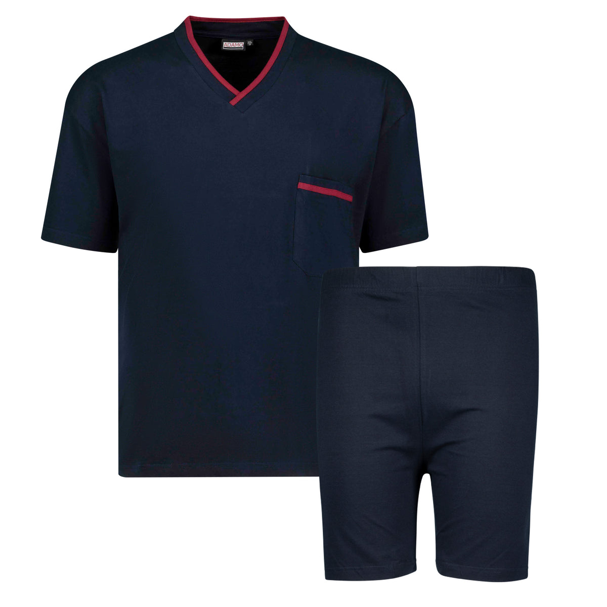 Adamo Pyjama Schlafanzug mit Brusttasche "Ben"