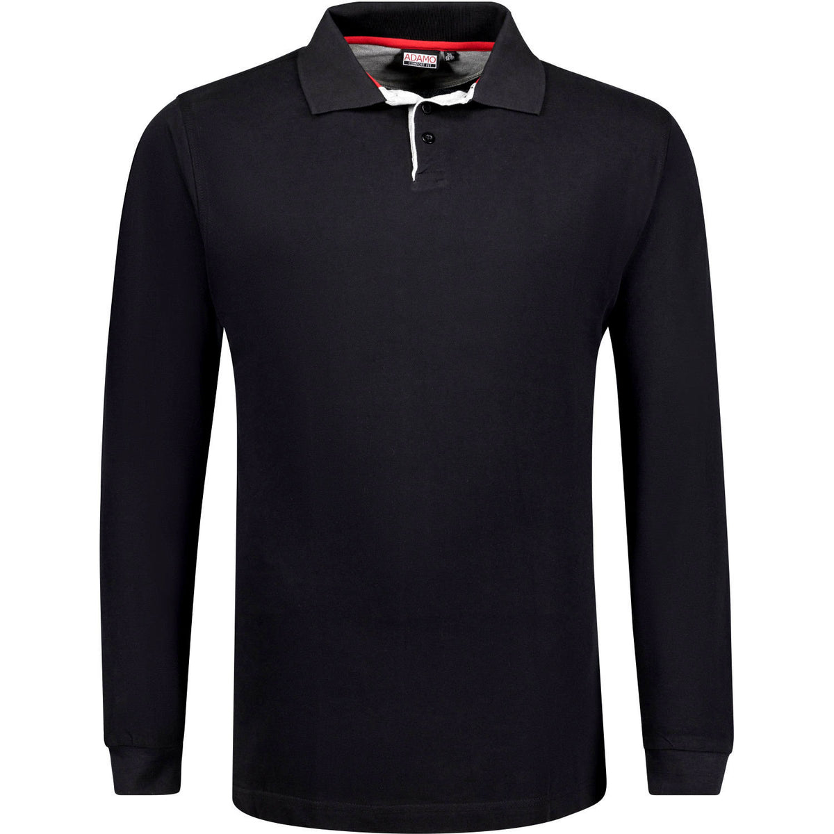 Adamo Polo-Sweatshirt mit Kragen und Knopfleiste "Peter"