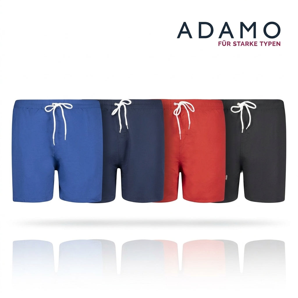 Adamo Badeshort mit Mesh-Innenslip und 3 Taschen Jamaica