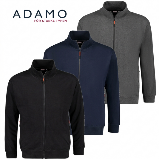 Adamo Sweatjacke mit Reißverschluss XXL bis 14XL