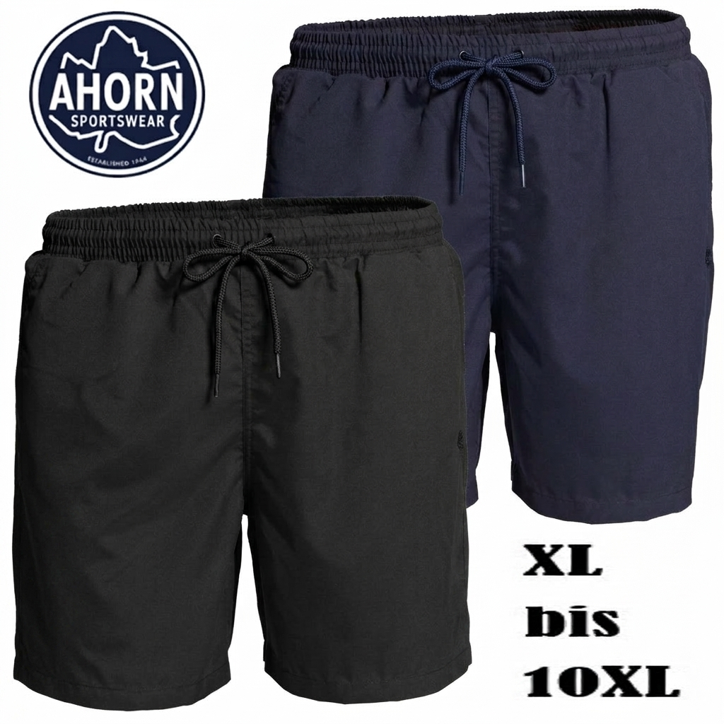 Ahorn Badehose XL - 10XL | 100% Micropolyester mit 3 Taschen