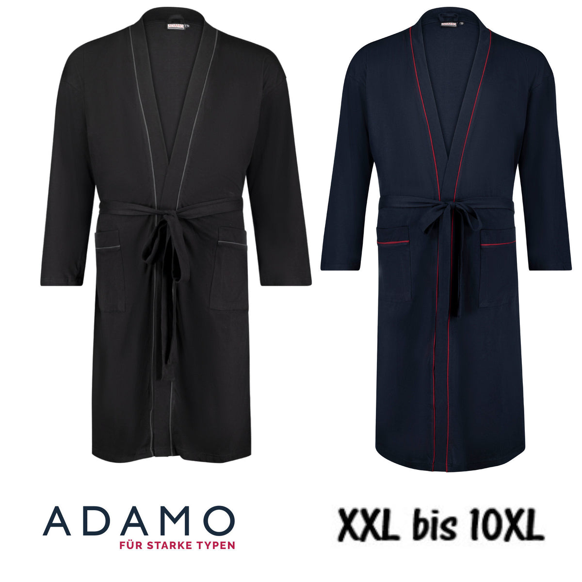 Adamo Nachtmantel Hausmantel XXL bis 10XL
