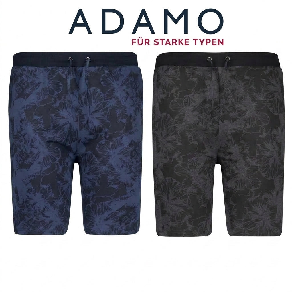 Adamo Badeshort Badehose mit Muster und 3 Taschen