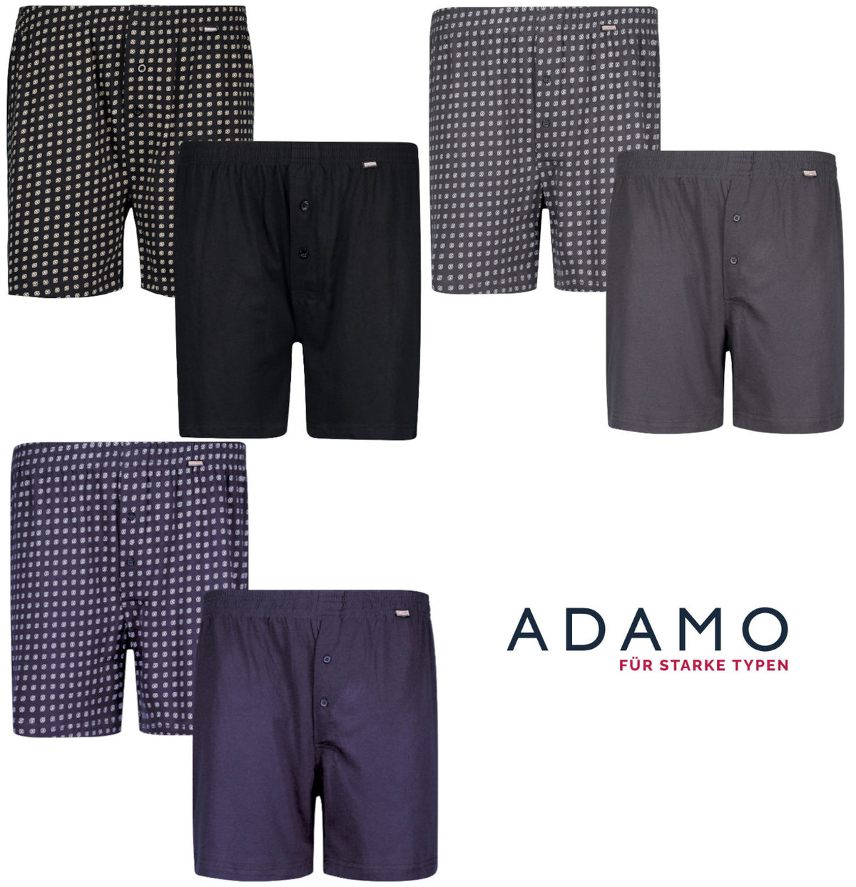 Adamo 2er Pack Boxershorts "Dean"