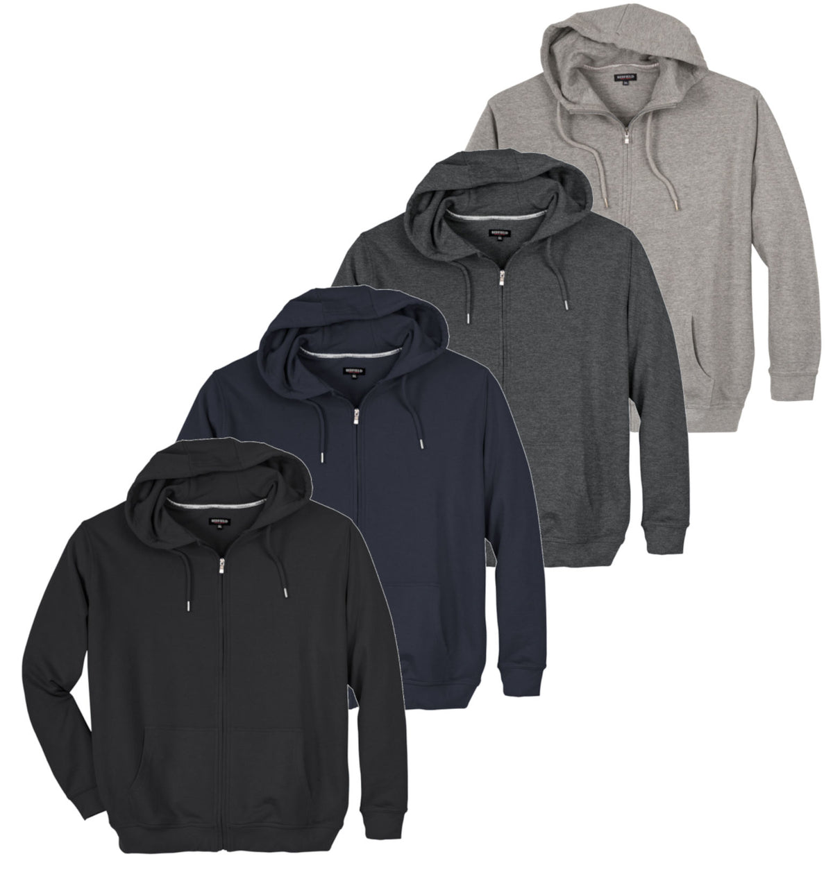 Redfield Hoody-Jacke mit Kapuze und Reißverschluss XL bis 10XL