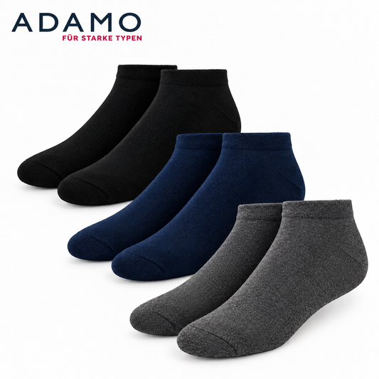 Adamo 4 x  Sneakersocken Kurze Socken "189001" Größe: 39/42 bis 51/54