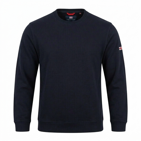 Greystone Sweatshirt Pullover 4XL Blau Navy Rundhals SONDERANGEBOT