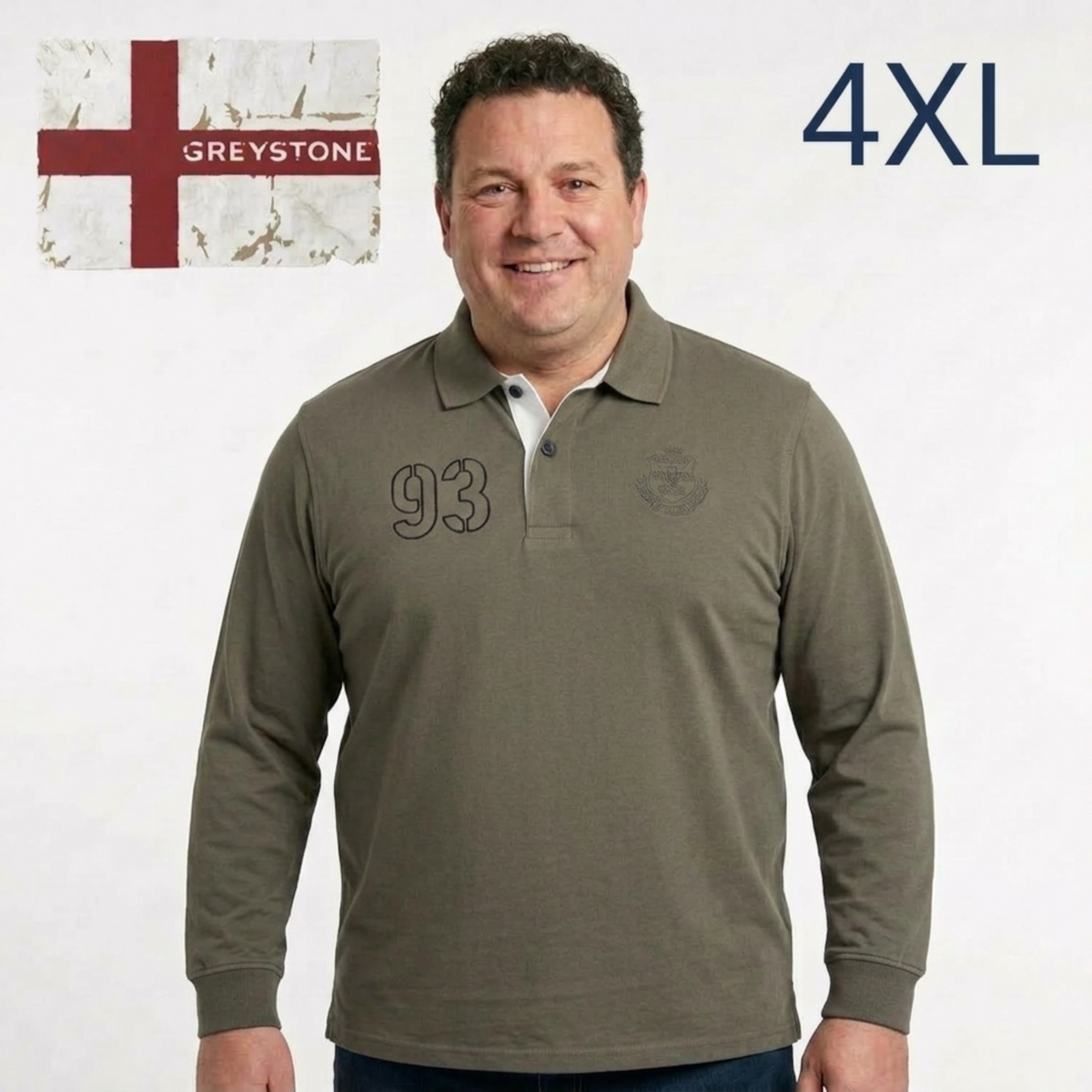 Greystone Sweatshirt SONDERANGEBOT Poloshirt 4XL 5XL Khaki