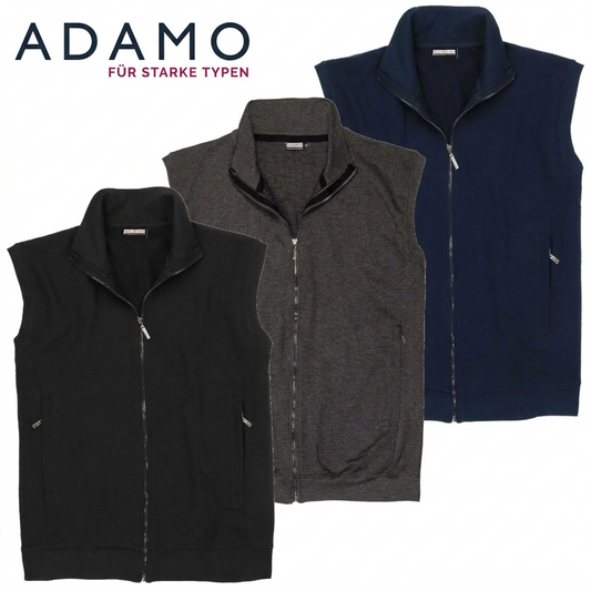 Adamo Sweat-Weste mit Kragen XXL bis 14XL