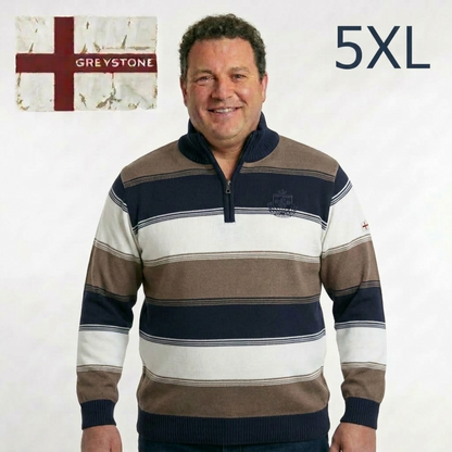 Greystone Troyer Sweatshirt Pullover SONDERANGEBOT 5XL