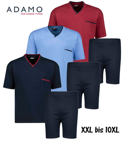 Adamo Pyjama Schlafanzug mit Brusttasche "Ben"