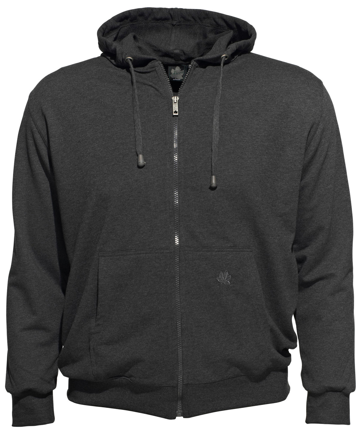 Ahorn Hoody-Jacke mit Reißverschluss und Kapuze