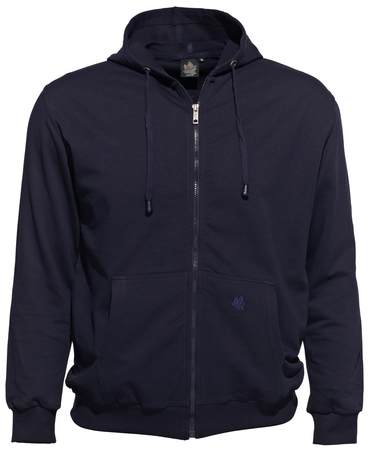 Ahorn Hoody-Jacke mit Reißverschluss und Kapuze