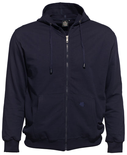 Ahorn Hoody-Jacke mit Reißverschluss und Kapuze