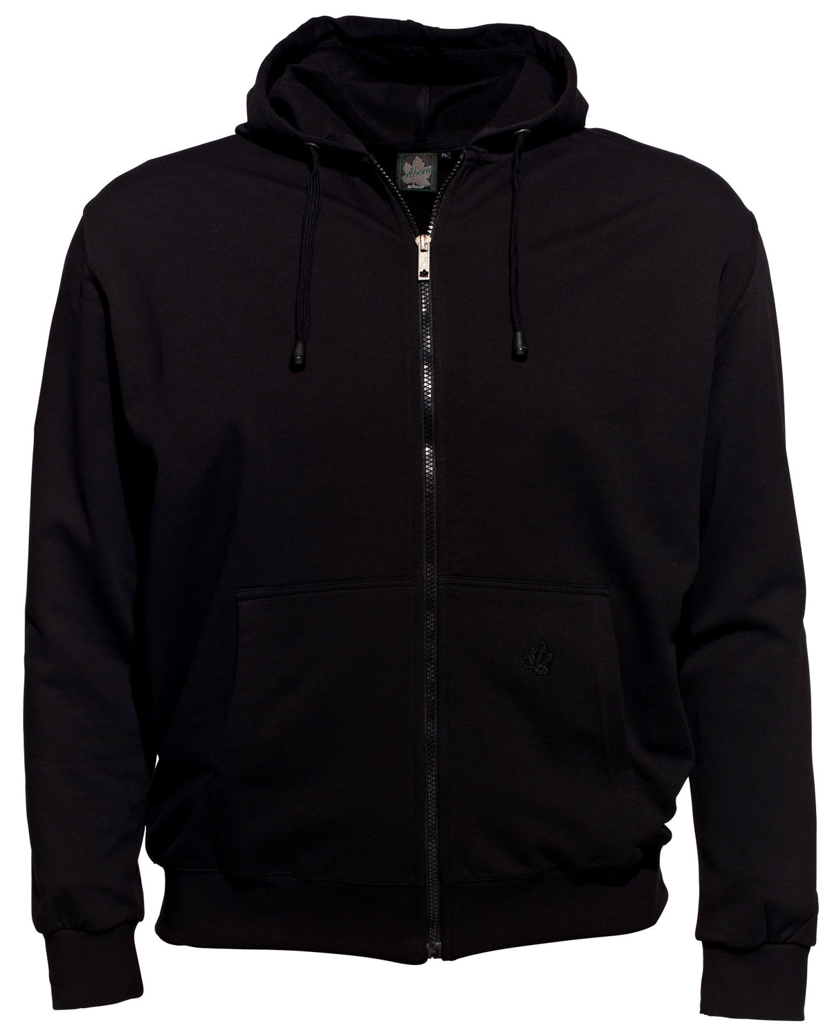 Ahorn Hoody-Jacke mit Reißverschluss und Kapuze