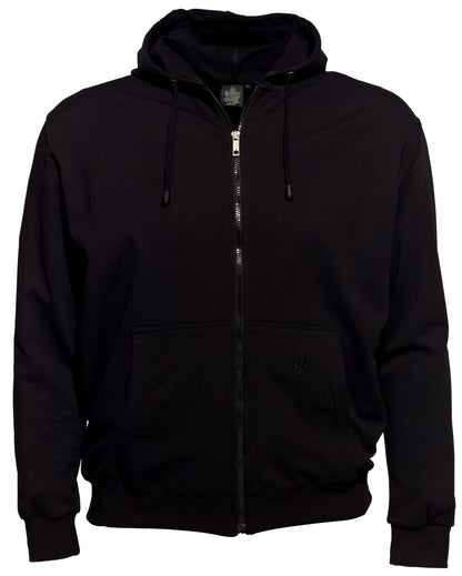Ahorn Hoody-Jacke mit Reißverschluss und Kapuze
