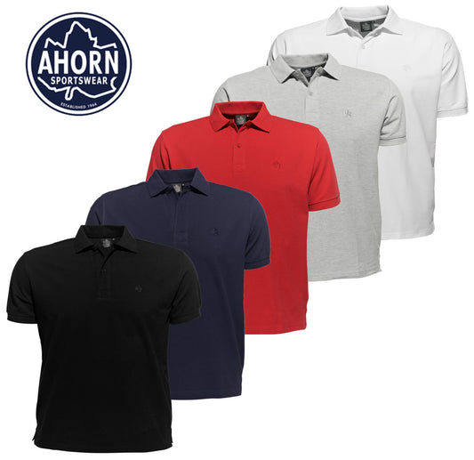 Ahorn Polo-Shirt mit Knopfleiste und Kragen XL bis 10XL