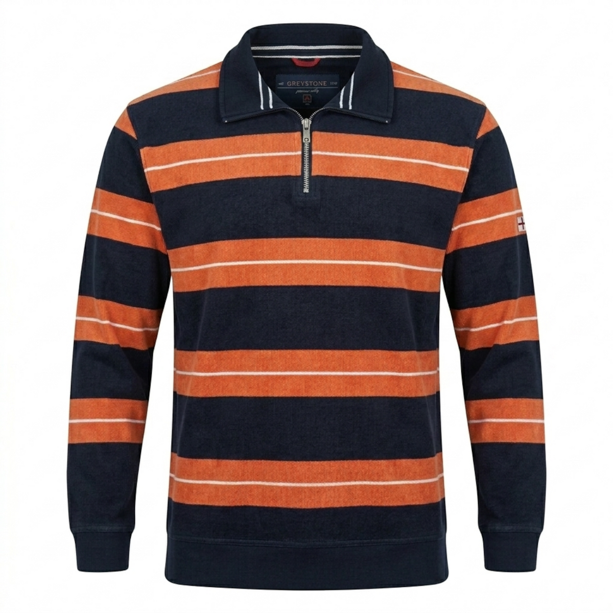 Greystone Troyer Sweatshirt Pullover SONDERANGEBOT Gestreift
