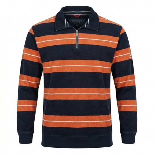 Greystone Troyer Sweatshirt Pullover SONDERANGEBOT Gestreift